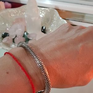 stainless steel mesh bracelet.